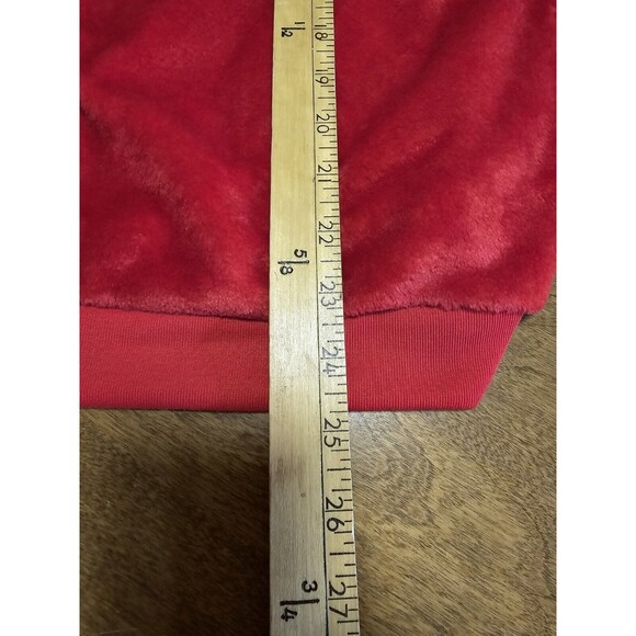 NEW Disney Winking Mickey Plush Sweatshirt Red Size Large NWT From Macys - Picture 8 of 14